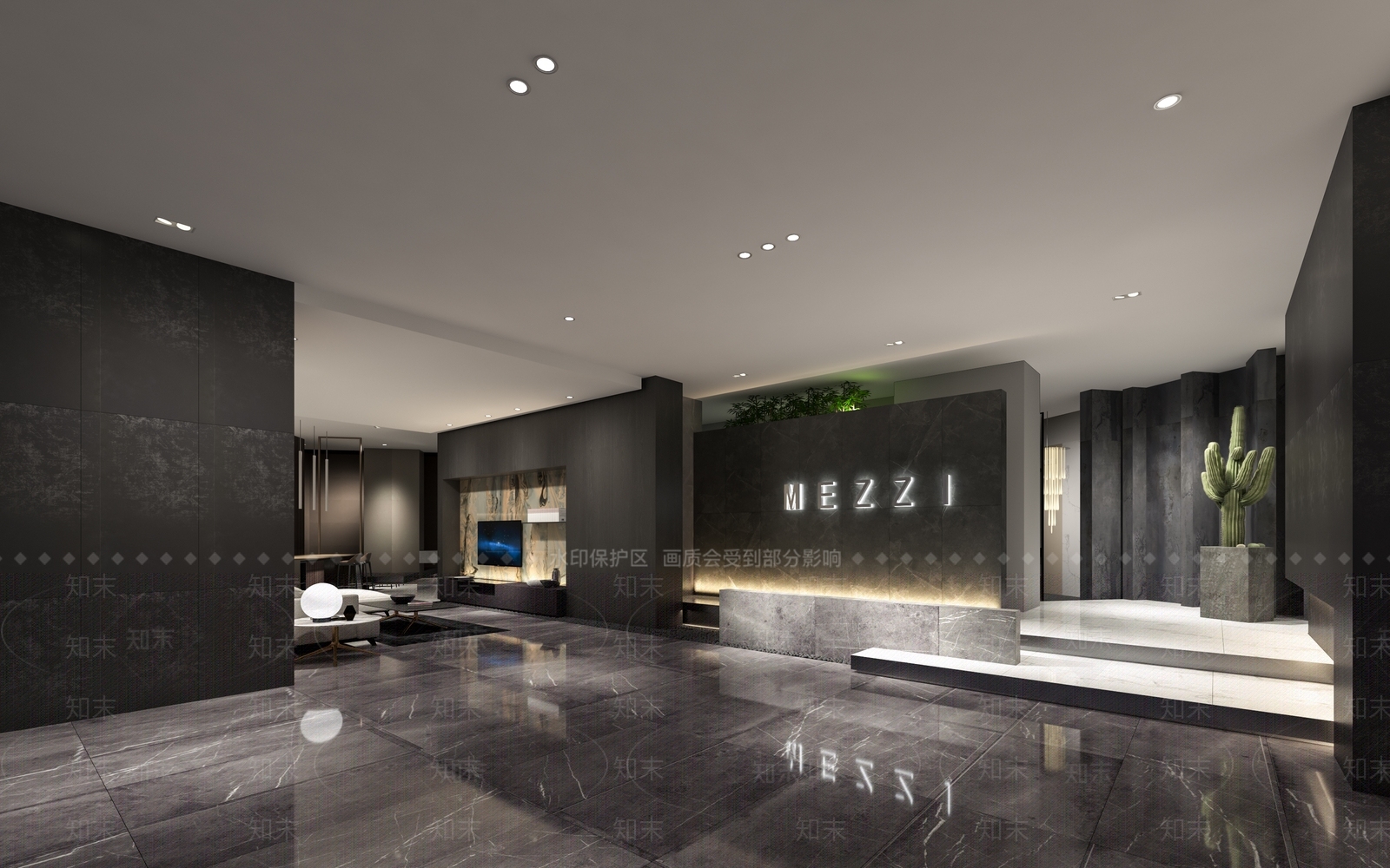 现代陶瓷展厅3D模型下载【ID:534492482】