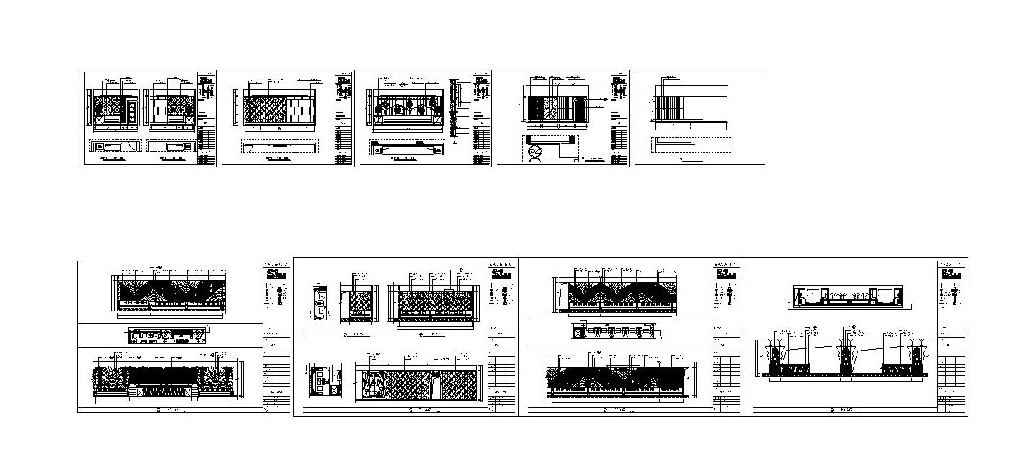 某大型酒吧内部装修全套CAD施工图施工图下载【ID:733597408】