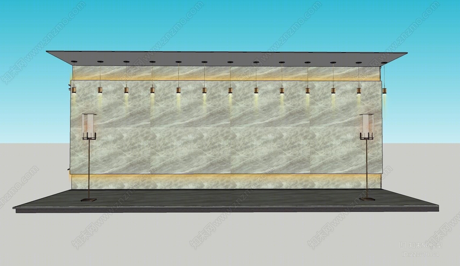 精品可调节灯具灯光材质贴图鸟舍SU模型下载【ID:228810084】