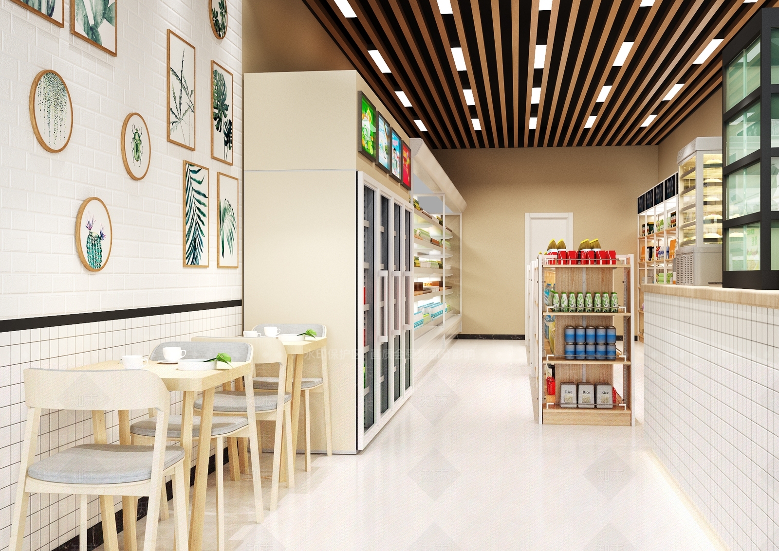 北欧超市3D模型下载【ID:534698377】
