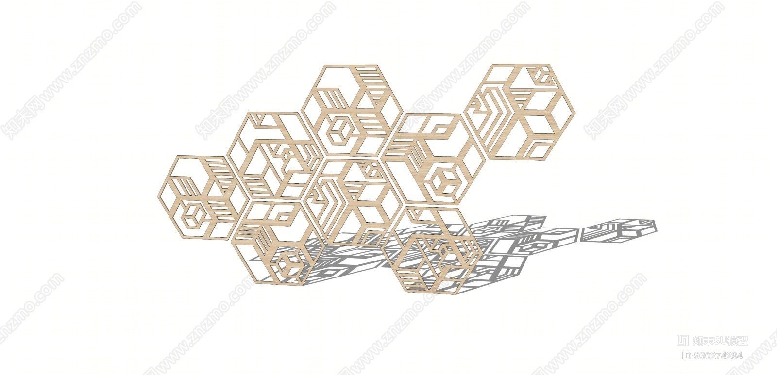 室内墙壁装饰画模型SU模型下载【ID:930274294】