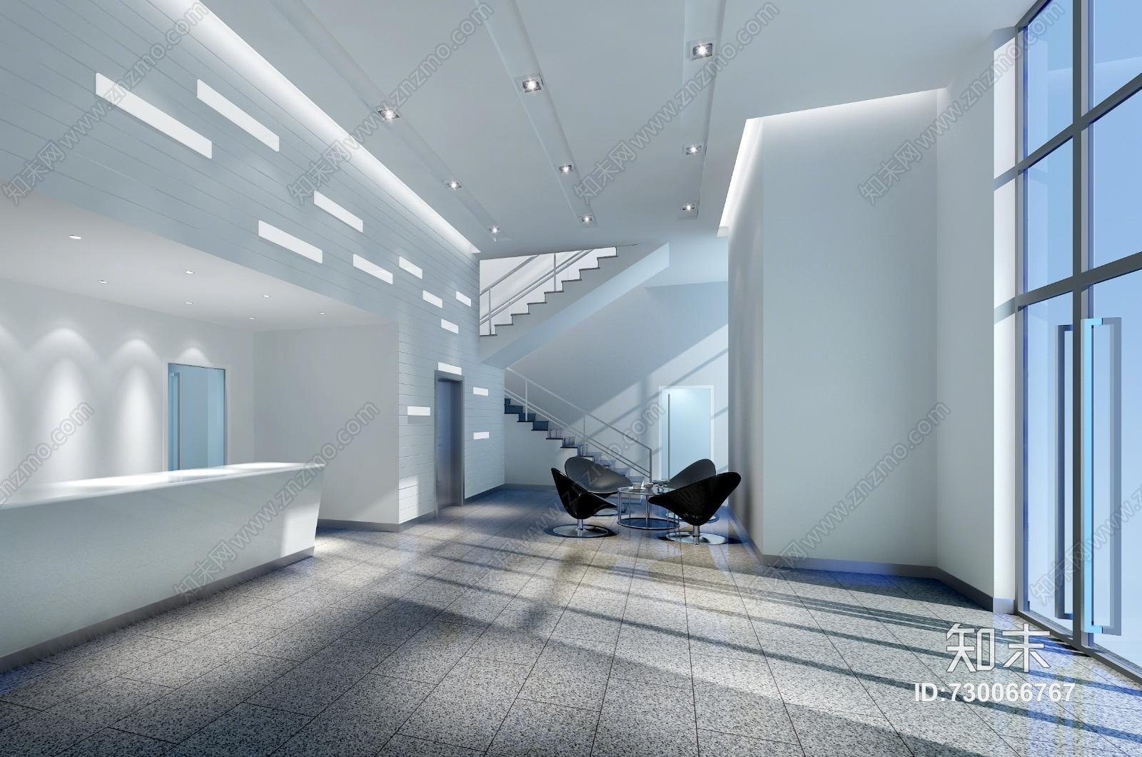 其它公司前台休息区椅子3D模型下载【ID:730066767】