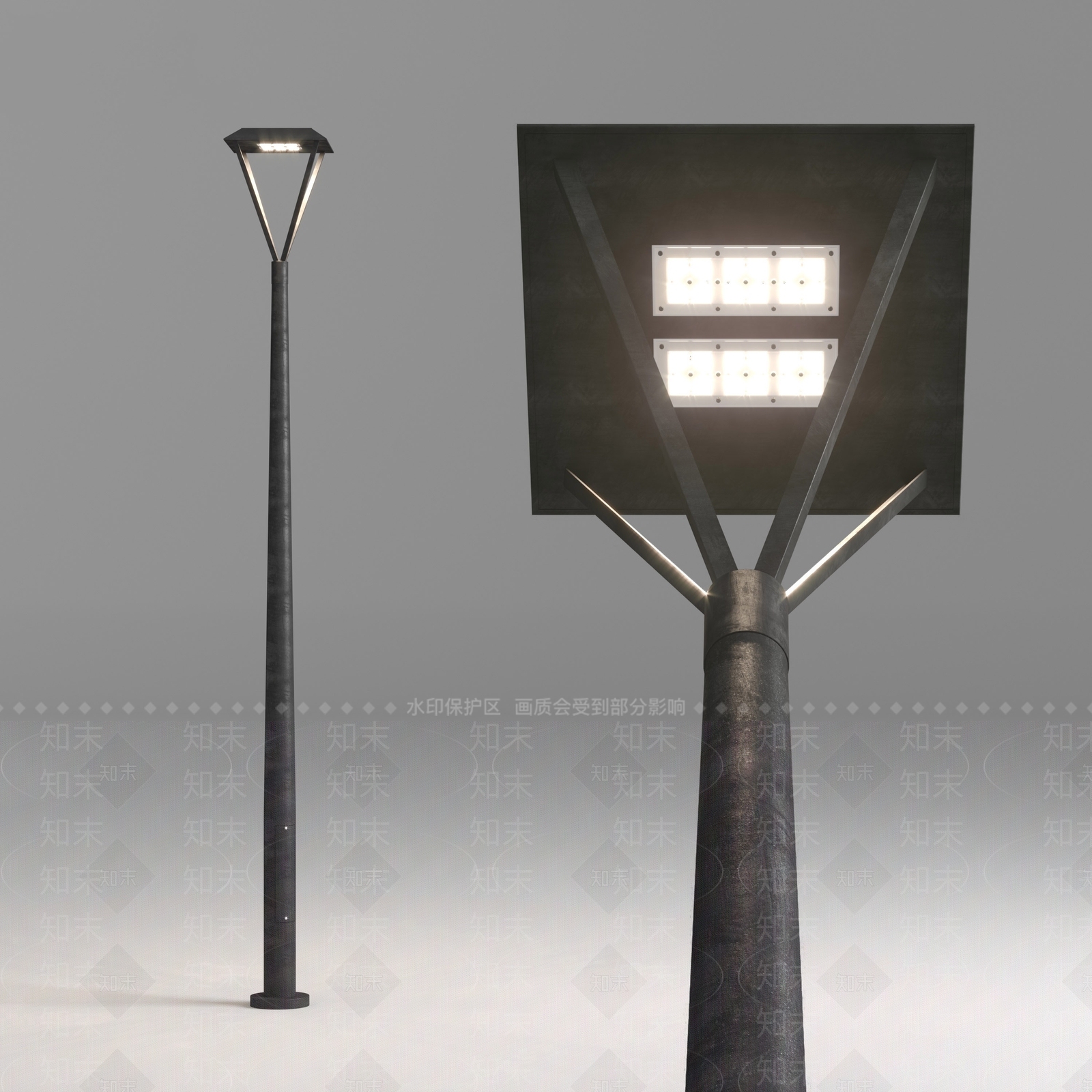 简欧路灯3D模型下载【ID:934776640】