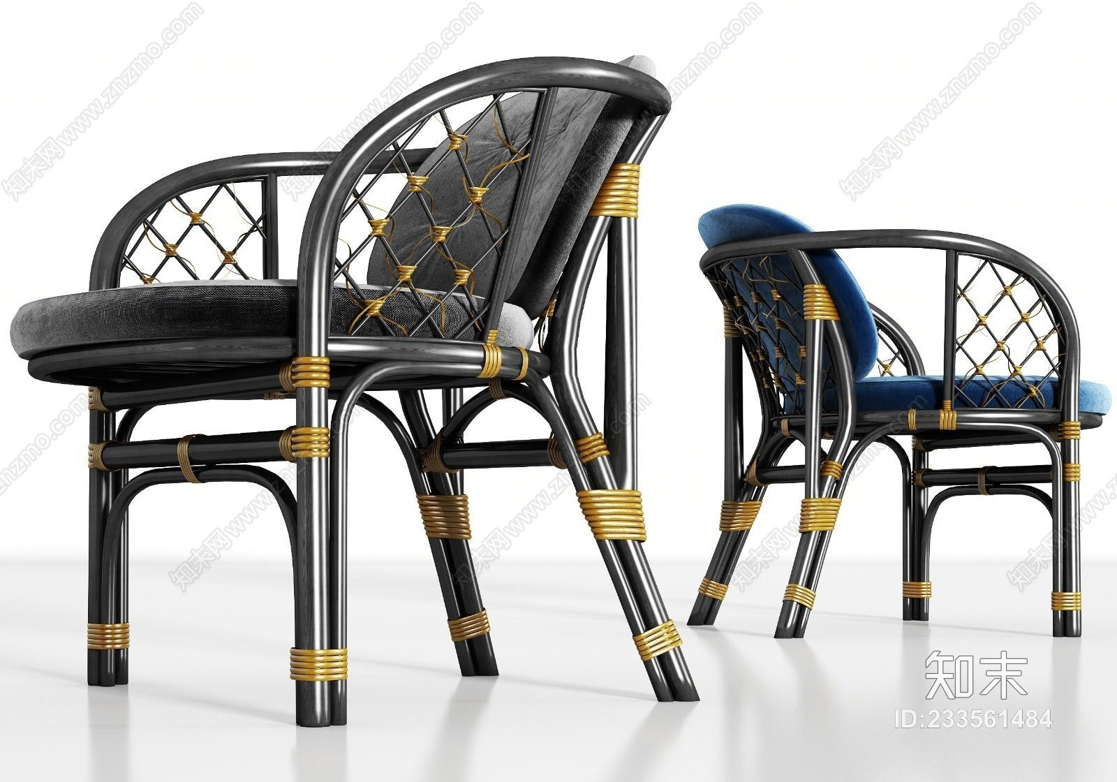 拍摄+合成 户外家具藤椅3d建模效果图设计 _雅色视觉设计-站酷ZCOOL