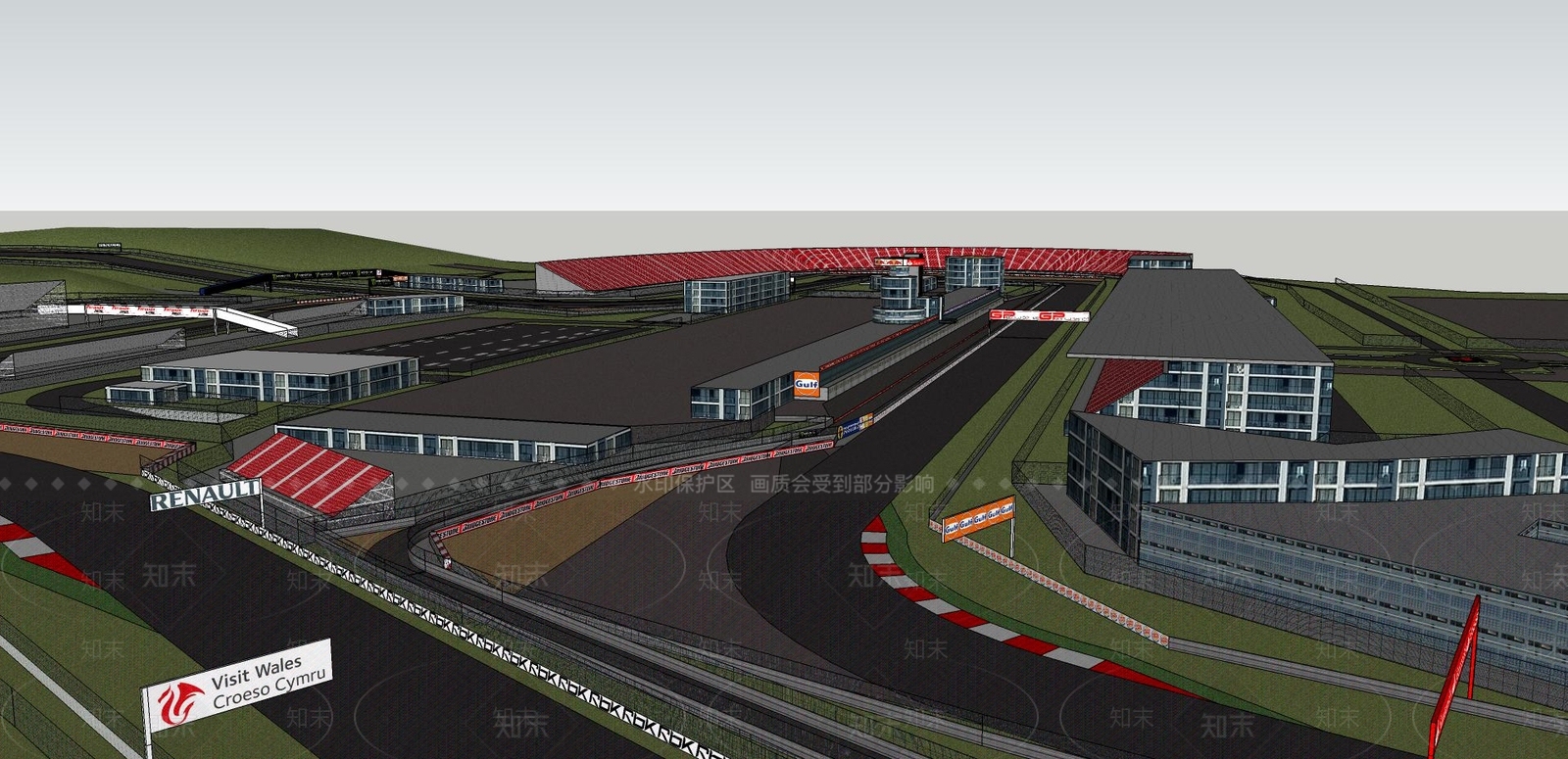 山地野外赛车跑道SU模型下载【ID:332542299】
