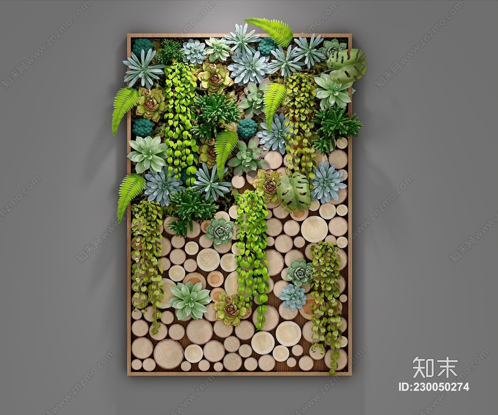 北欧多肉植物装饰品3D模型下载【ID:230050274】