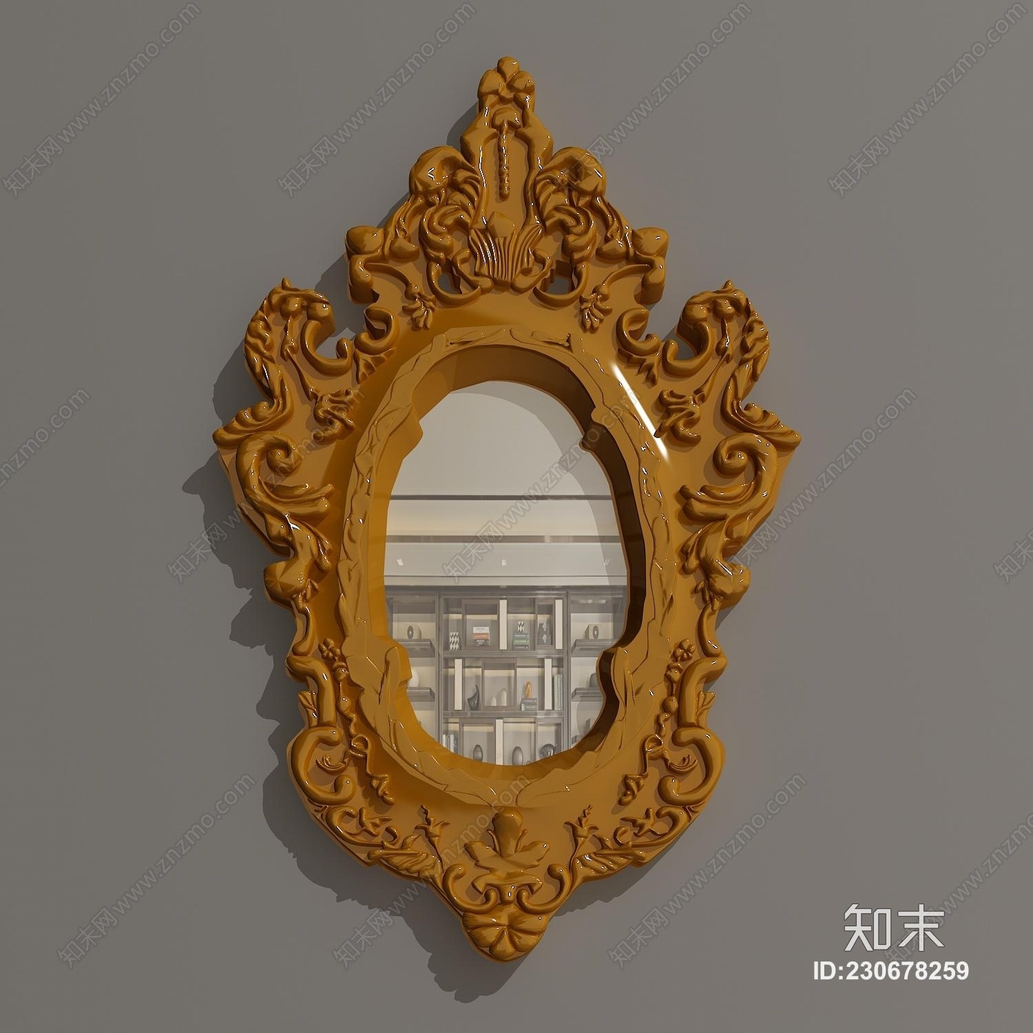 欧式古典雕花3D模型下载【ID:230678259】