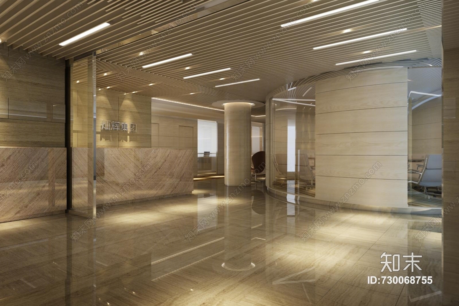 其它酒店前台过道玄关椅子3D模型下载【ID:730068755】