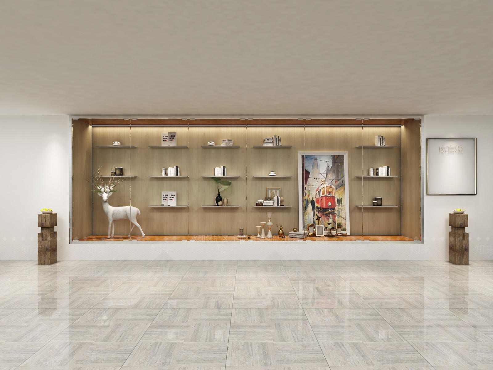 新中式橱窗展示3D模型下载【ID:234749685】