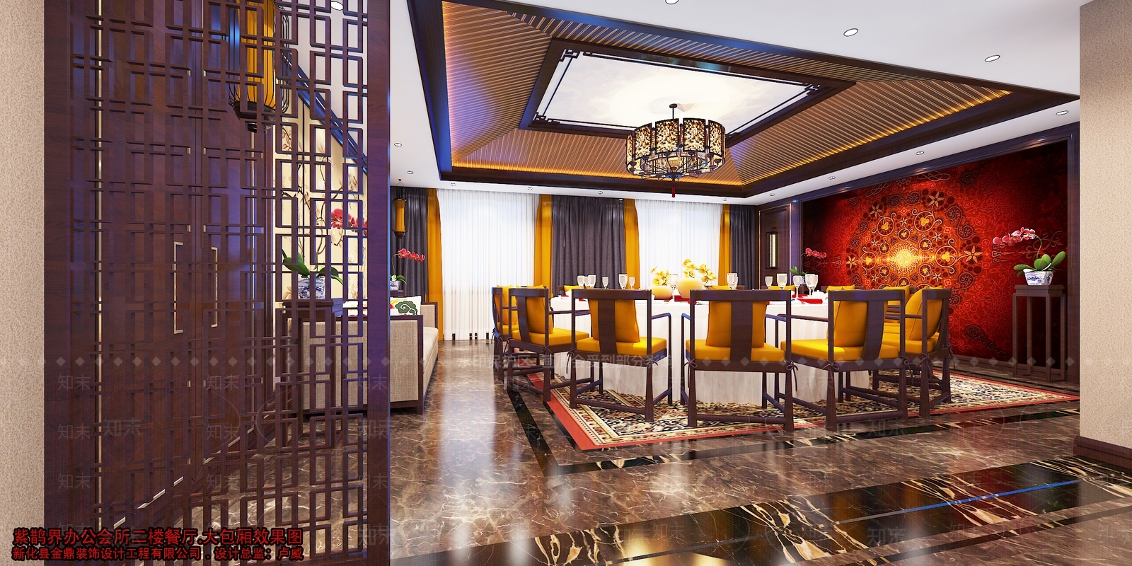 中式餐厅大包厢与小包厢场景模型3D模型下载【ID:332970430】