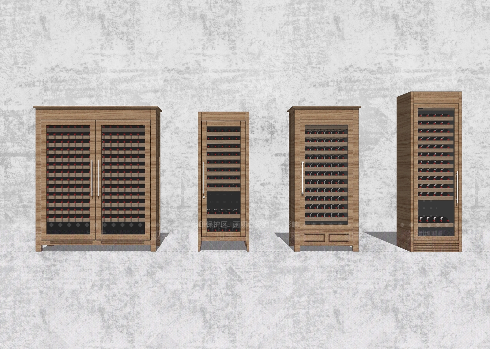 现代红酒架SU模型下载【ID:334288118】