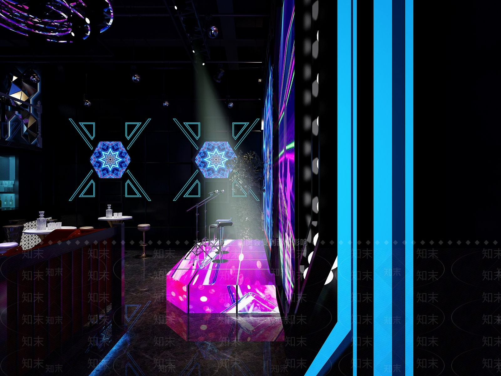 现代清吧3D模型下载【ID:434216459】