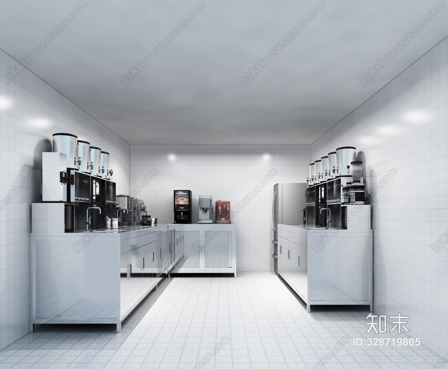现代水吧模型3D模型下载【ID:328719805】