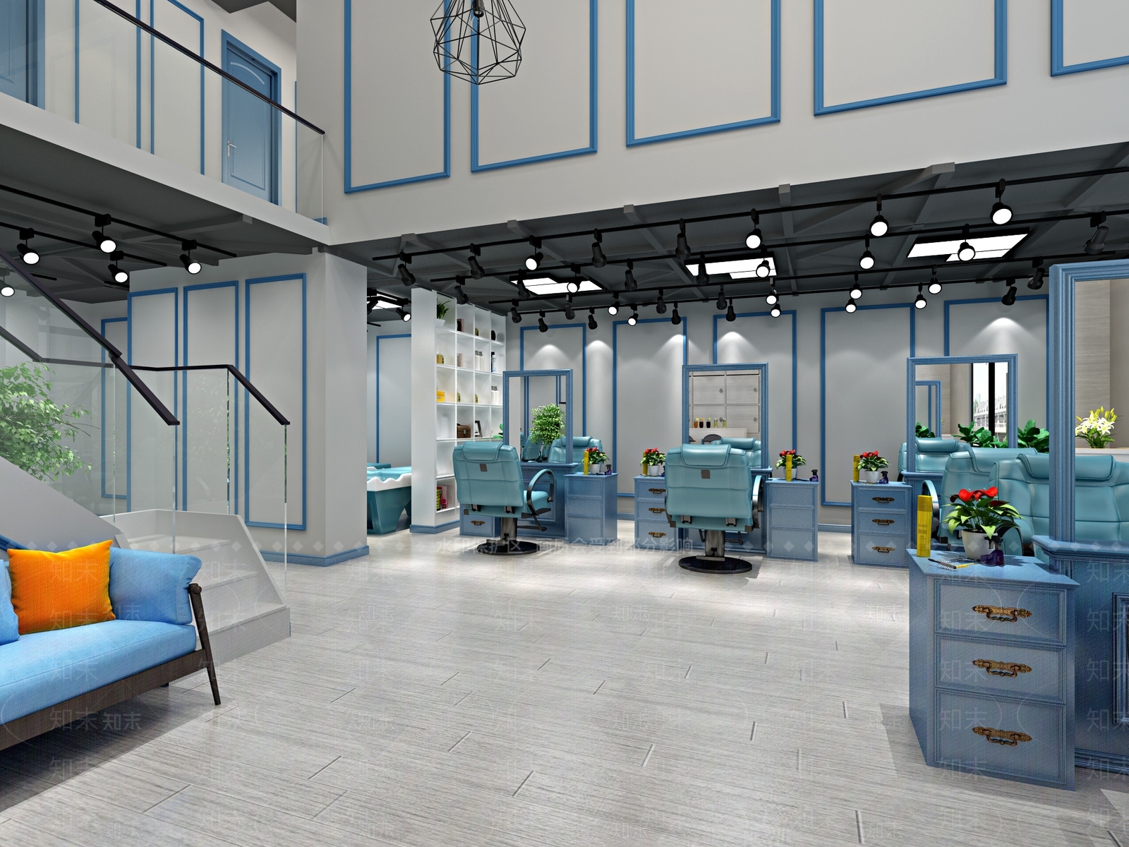地中海理发店3D模型下载【ID:234225625】