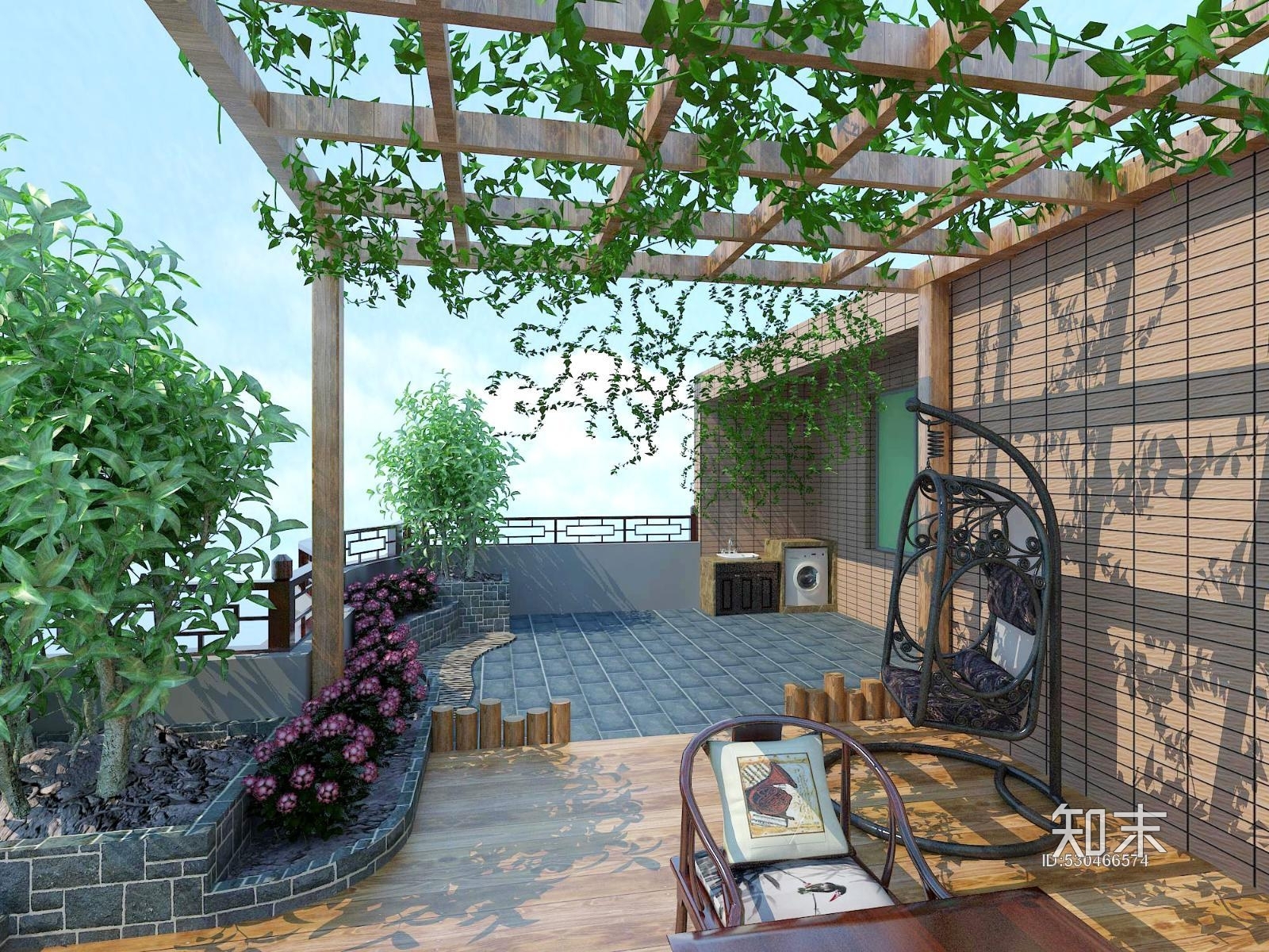 AB_Concept-休闲阳台施工图施工图下载【ID:530466574】