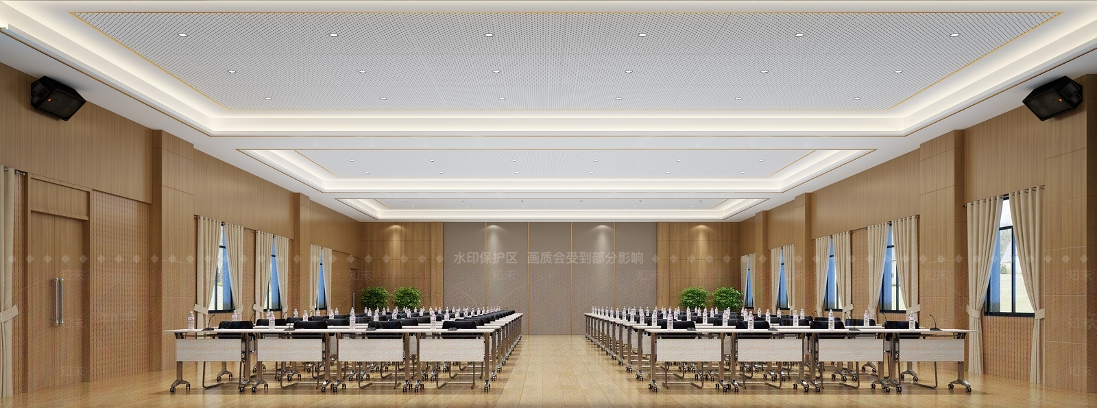 现代多媒体大厅3D模型下载【ID:532527099】