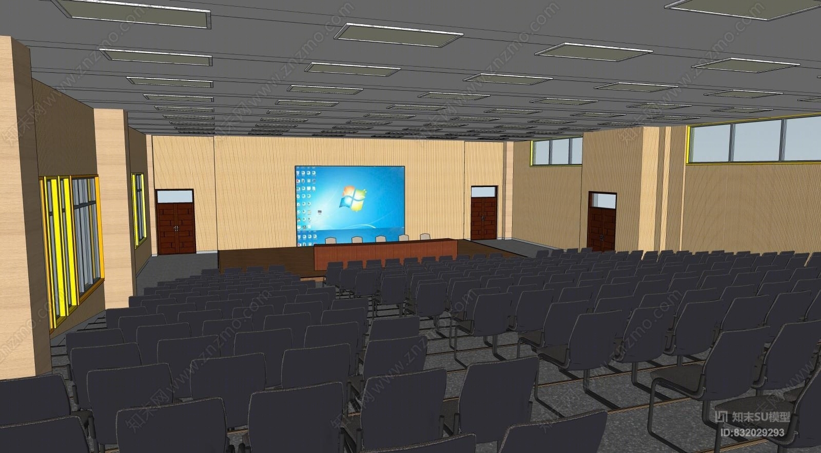 学校学术报告厅SU模型下载【ID:832029293】