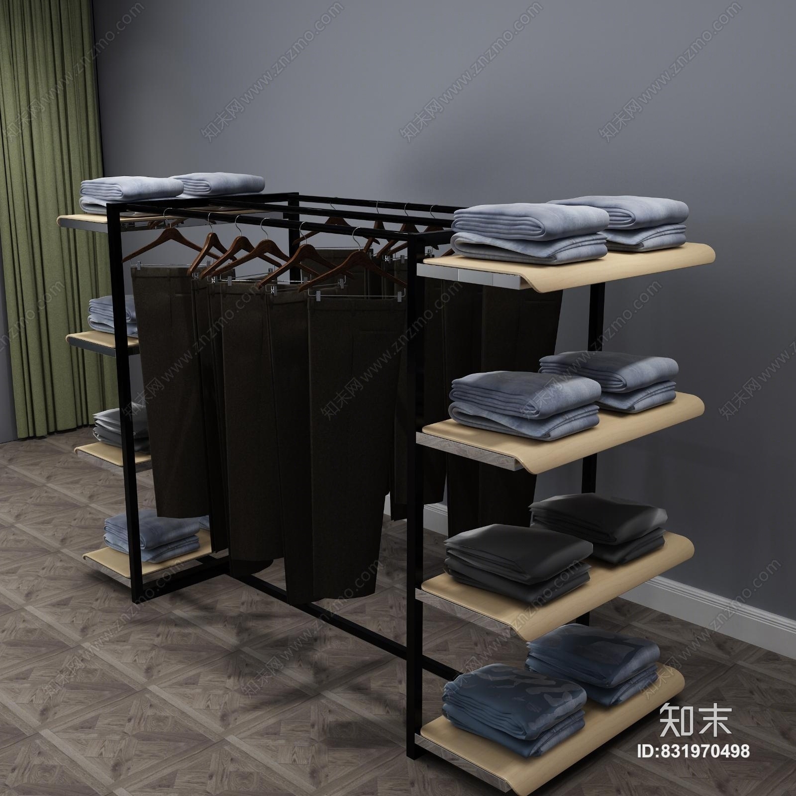 现代衣服3D模型下载【ID:831970498】