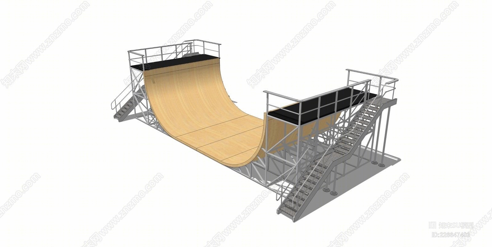 滑板场SU模型下载【ID:226647403】