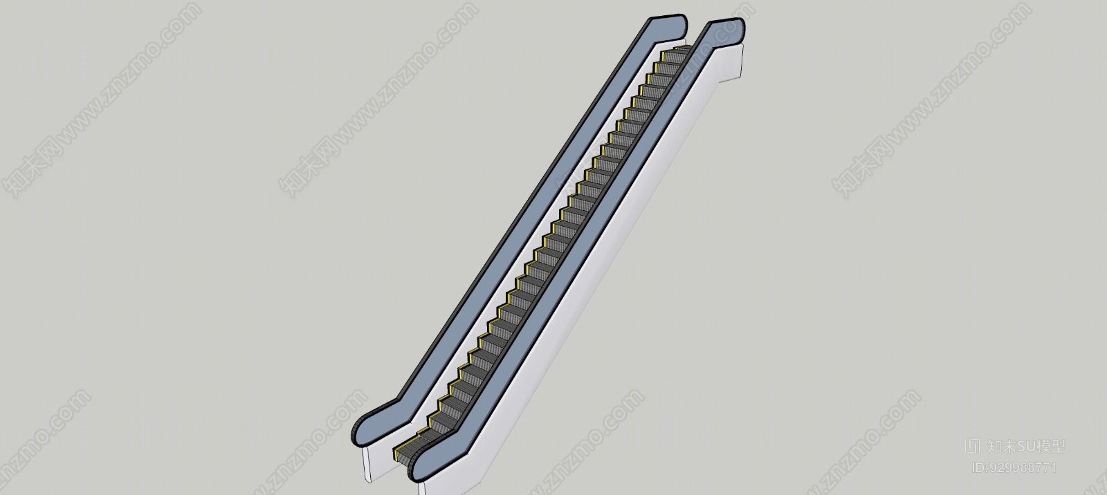 商场用扶手电梯SU模型下载【ID:929988771】