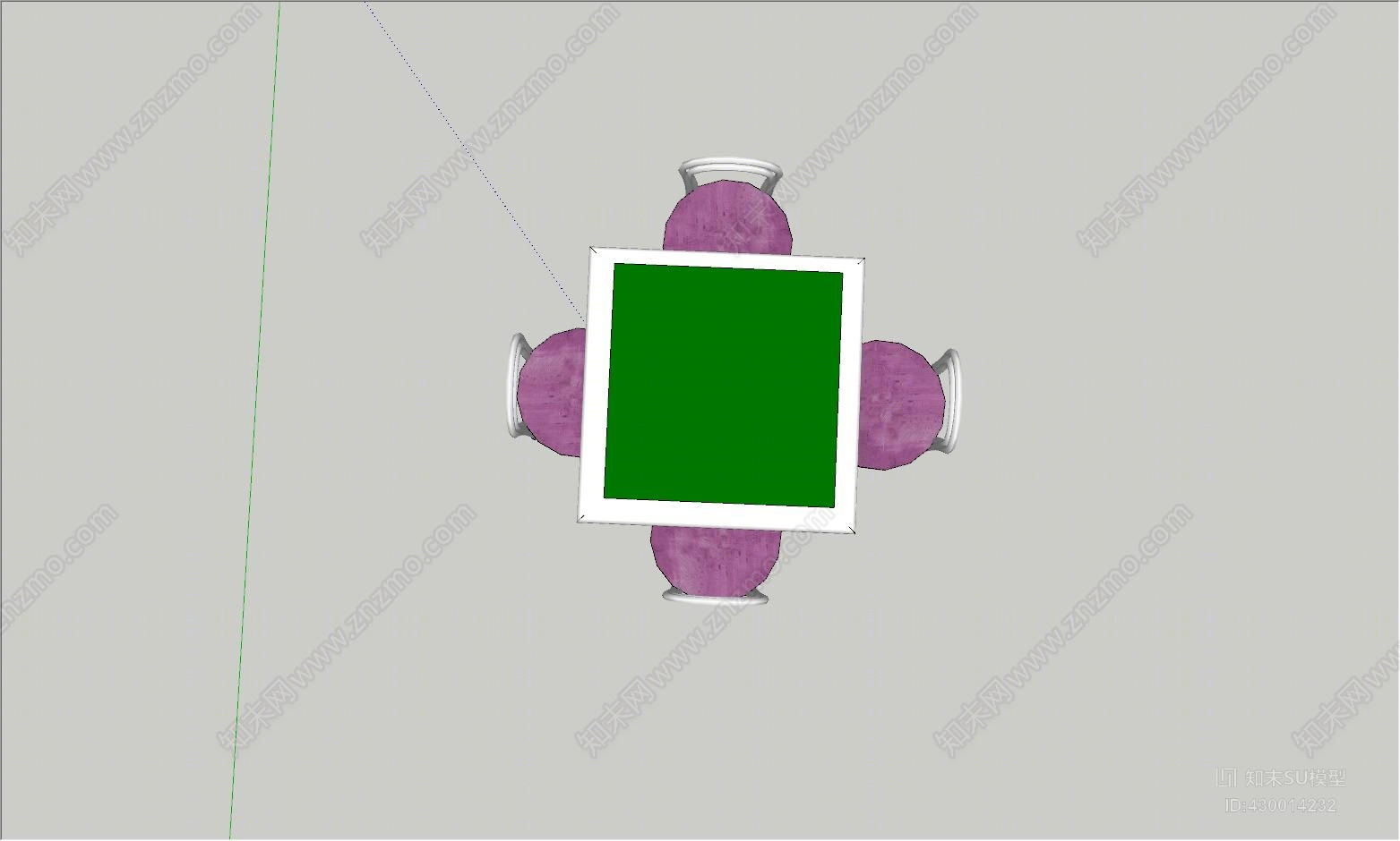 麻将桌SU模型下载【ID:430014232】
