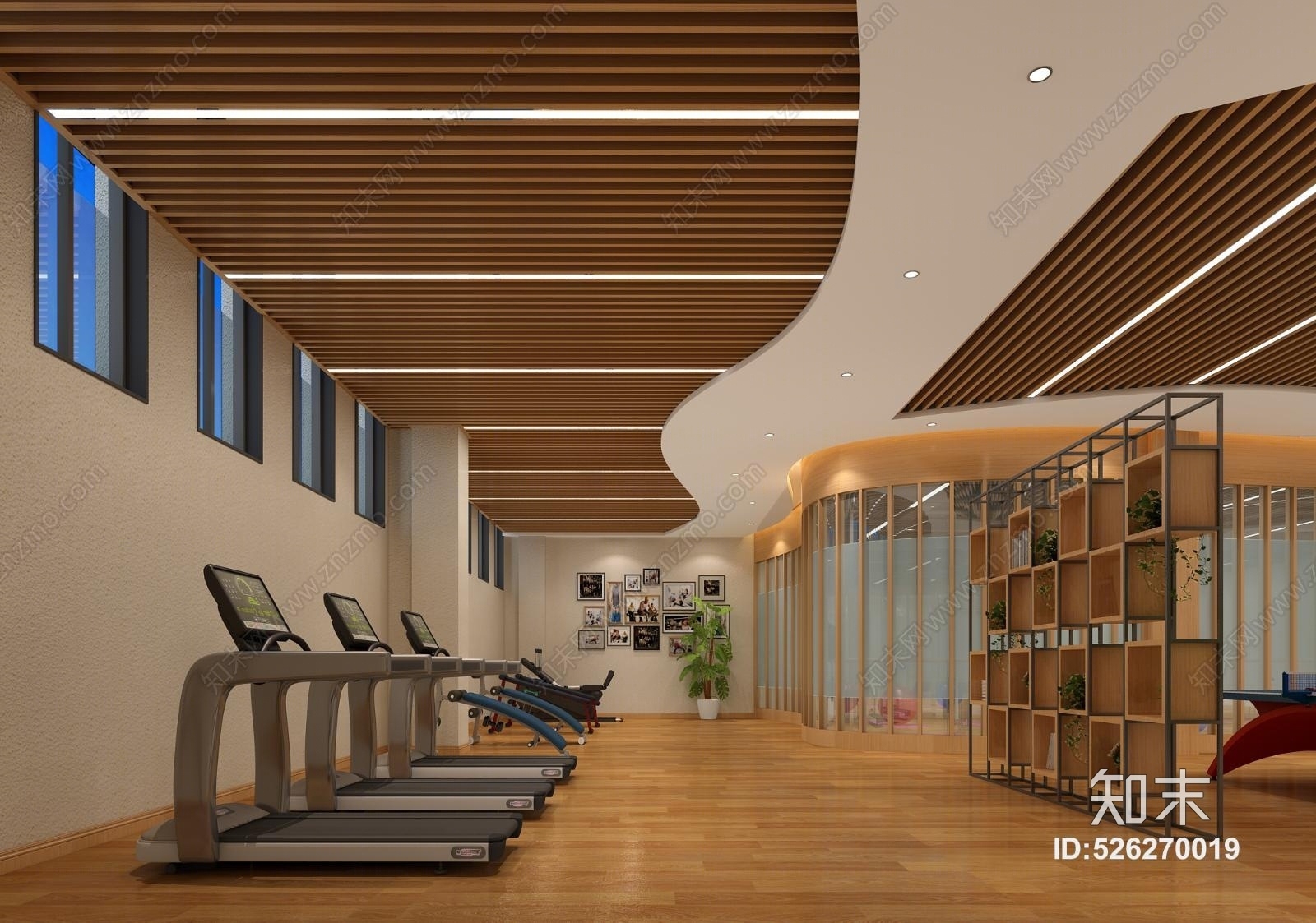 现代活动室3D模型下载【ID:526270019】