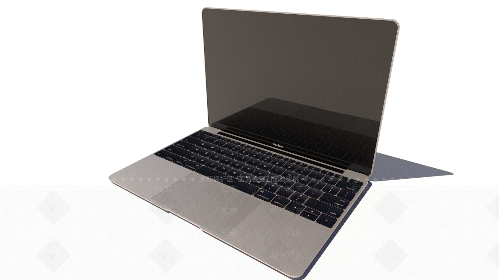 精品模型新款苹果笔记本电脑MacBook13寸笔记本电脑SU模型下载【ID:830511263】