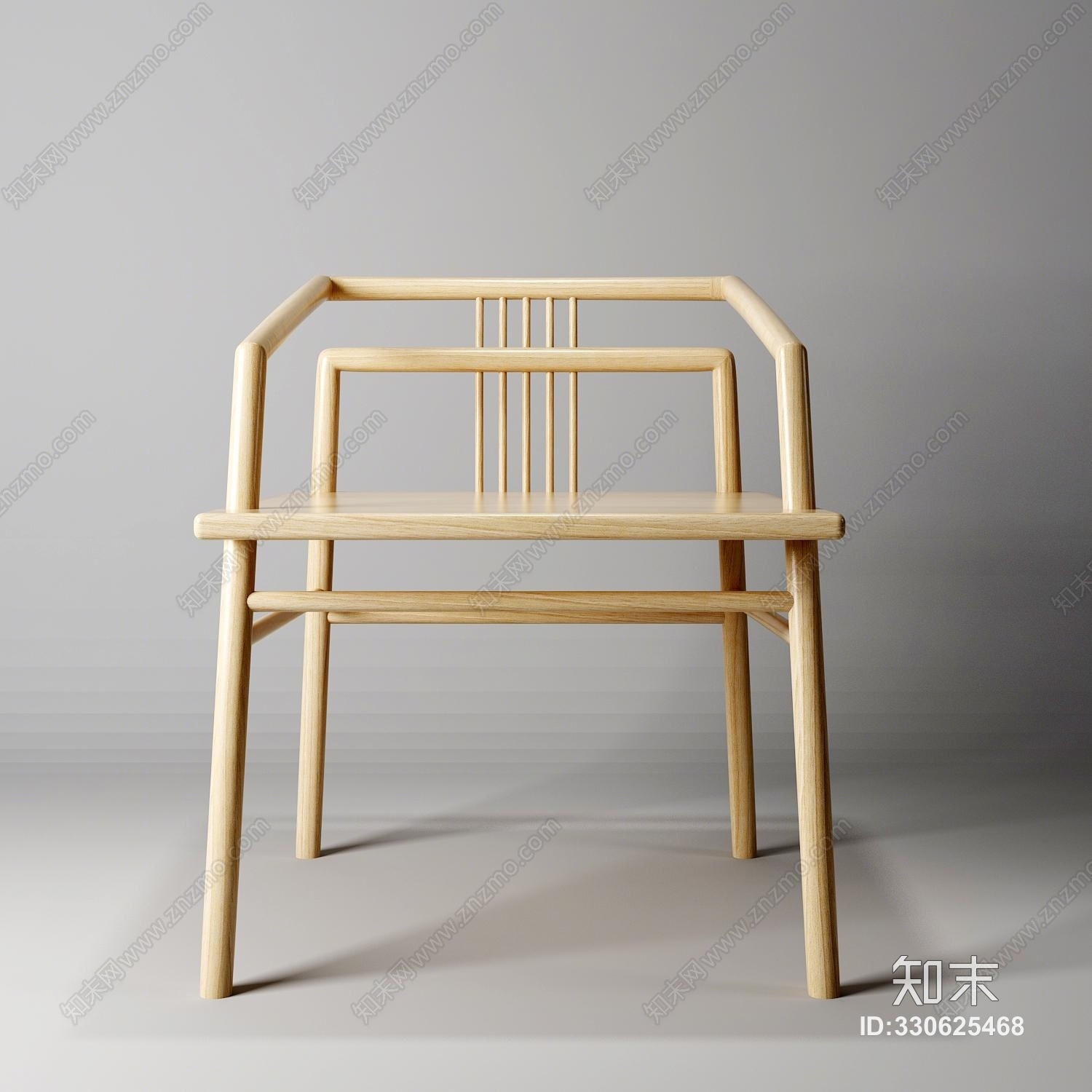 新中式现代中式椅子模型3D模型下载【ID:330625468】