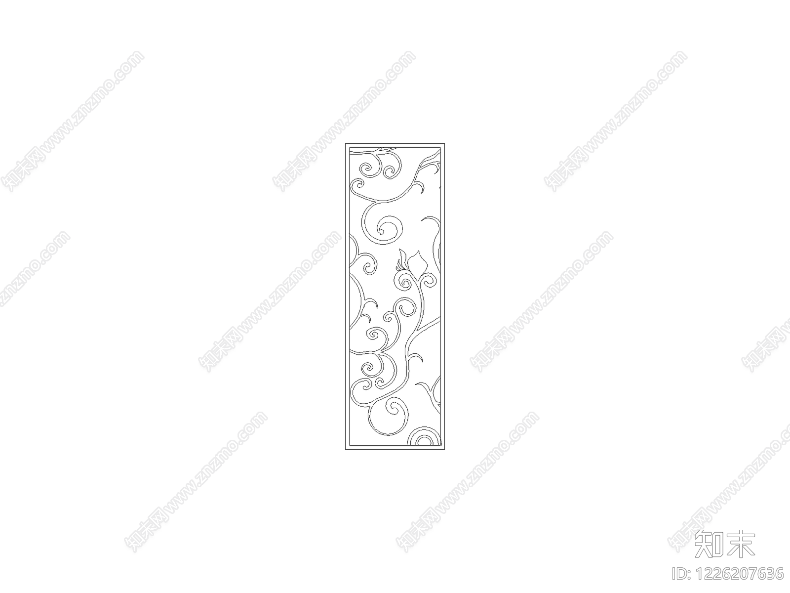 格栅装饰构件CAD图纸