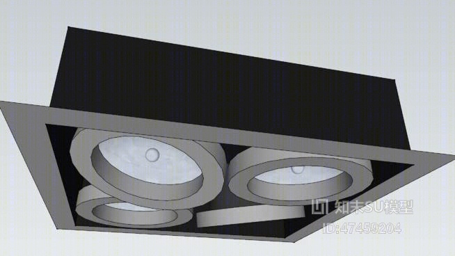 筒灯射灯SU模型下载【ID:418007611】
