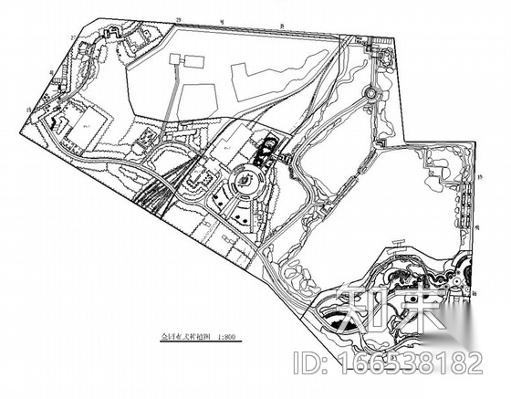 [江西]生态公园园林景观绿化设计施工图cad施工图下载【ID:166538182】