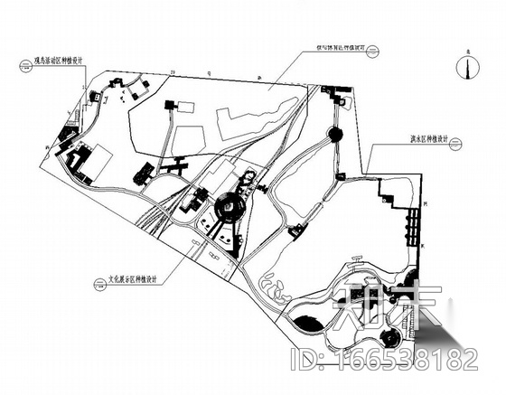 [江西]生态公园园林景观绿化设计施工图cad施工图下载【ID:166538182】
