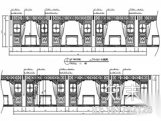 双层中式优雅茶楼装修图（含效果）cad施工图下载【ID:161792128】