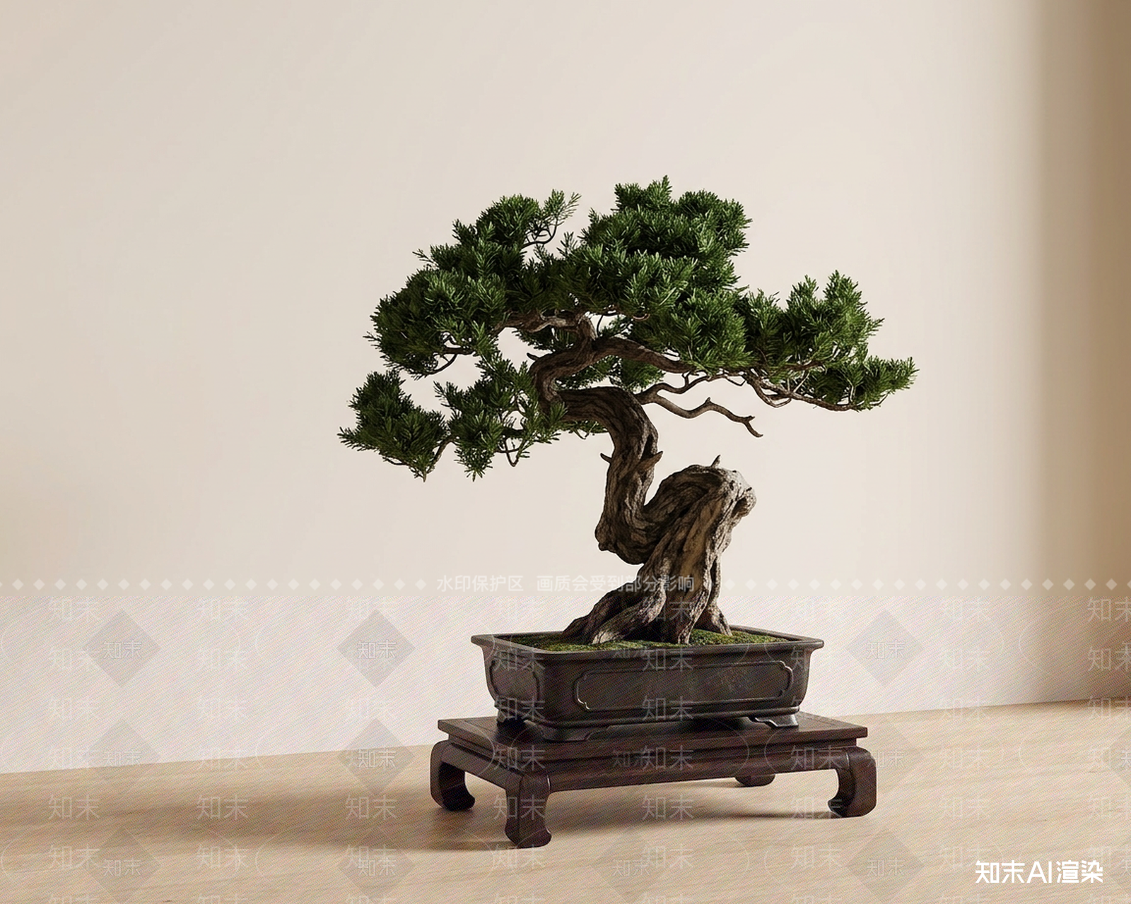 造型绿植盆栽3D模型下载【ID:1227407603】