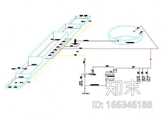 某花园景观池给排水设计图cad施工图下载【ID:166346188】