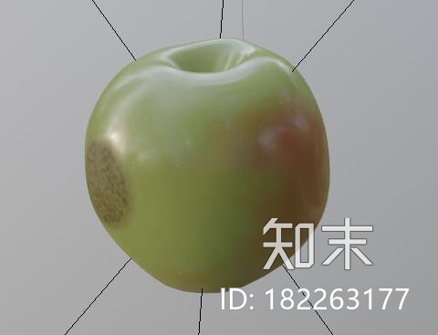 坏青苹果CG模型下载【ID:182263177】