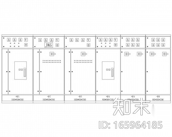 GGK型低压抽出式开关柜设计规范图集82张cad施工图下载【ID:165964185】