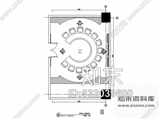 施工图昆山现代五星级商务酒店会议室装修施工图施工图下载【ID:532039600】