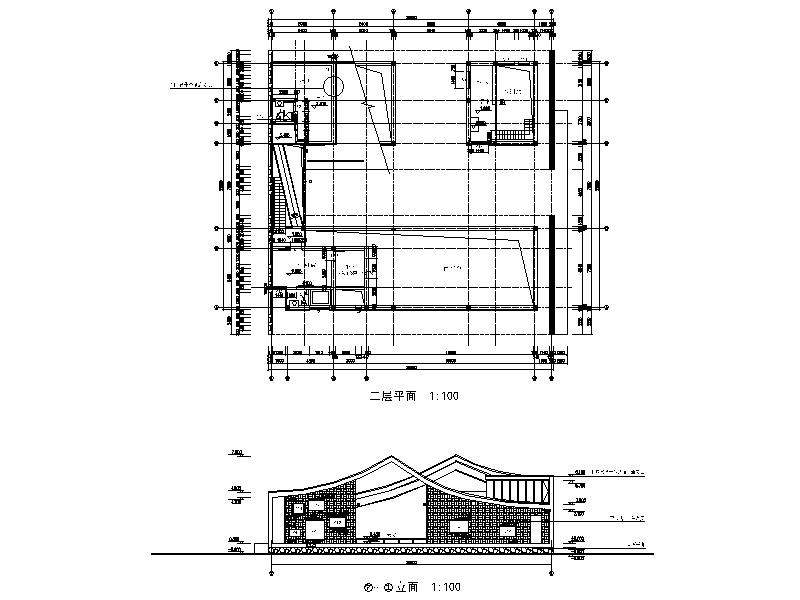 [南京]王澍三合宅建筑施工图cad施工图下载【ID:160730126】