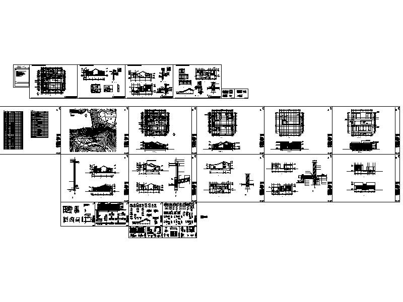 [南京]王澍三合宅建筑施工图cad施工图下载【ID:160730126】