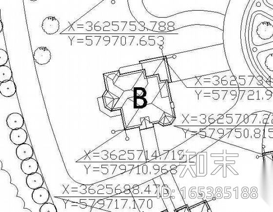 某养生园总坐标平面施工图下载【ID:165385188】