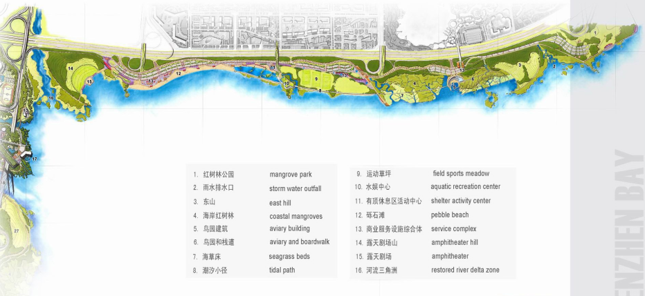 [广东]深圳湾滨海休闲带概念性景观设计文本（游乐园酒吧...cad施工图下载【ID:161015130】
