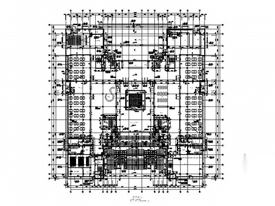 [湖北]8层现代风格大学图书馆建筑设计施工图（画图精细...cad施工图下载【ID:165609115】