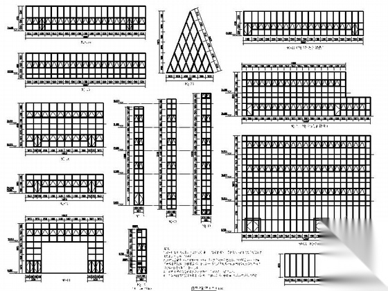 [湖北]8层现代风格大学图书馆建筑设计施工图（画图精细...cad施工图下载【ID:165609115】