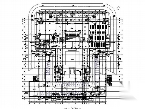 [湖北]8层现代风格大学图书馆建筑设计施工图（画图精细...cad施工图下载【ID:165609115】