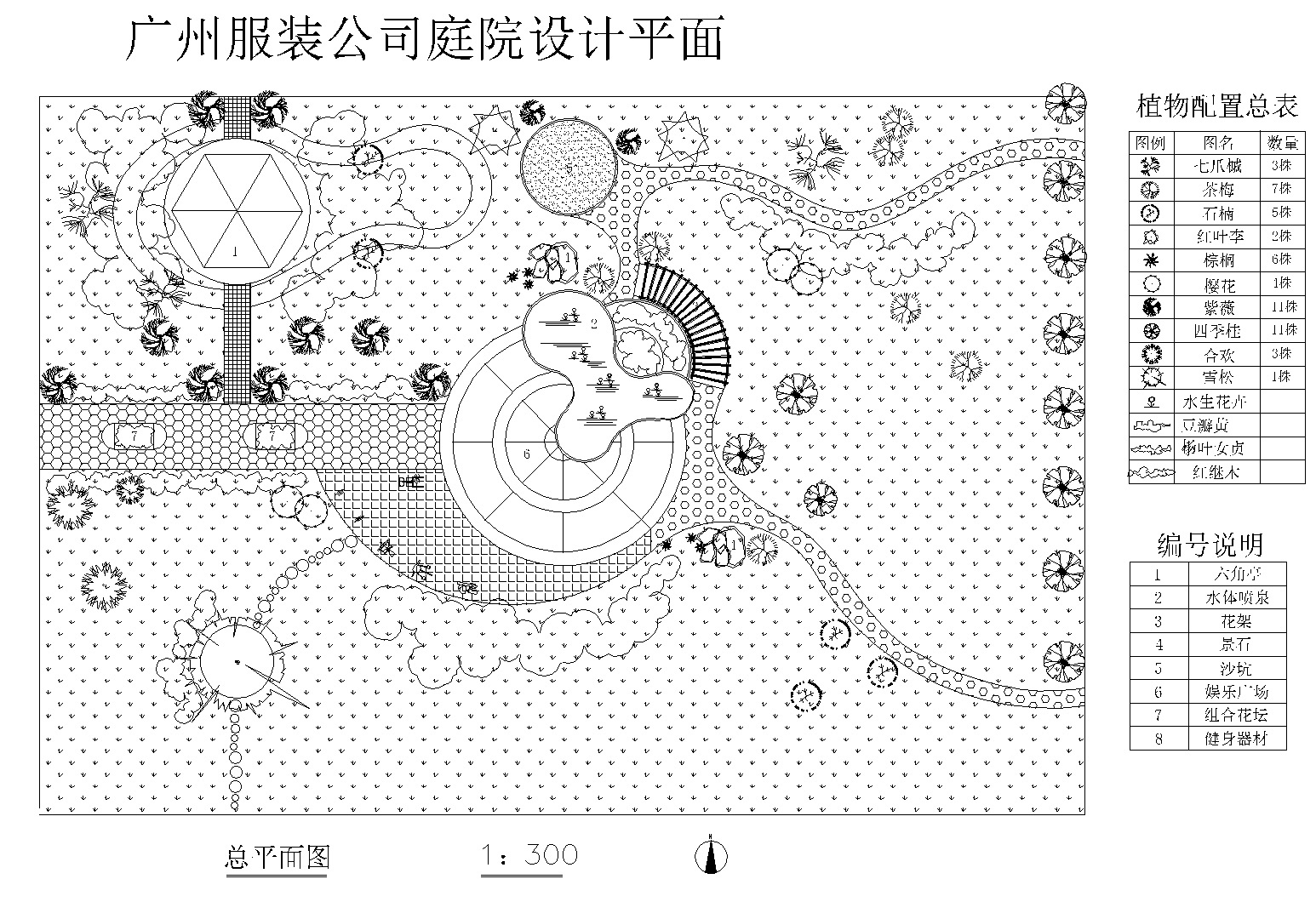 4套办公庭院景观设计CAD平面图cad施工图下载【ID:160714161】