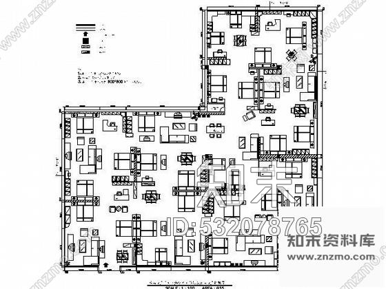 施工图国际品牌家具旗帜店装修图施工图下载【ID:532078765】