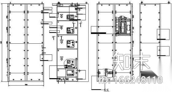 GCK电动机馈电柜总装cad施工图下载【ID:166248110】