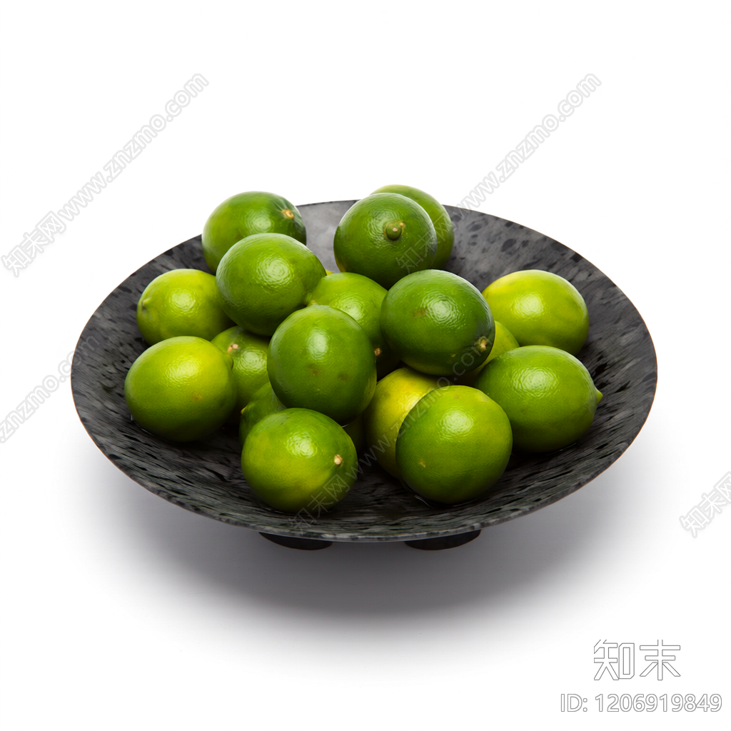 果盘水果装饰3D模型下载【ID:1206919849】