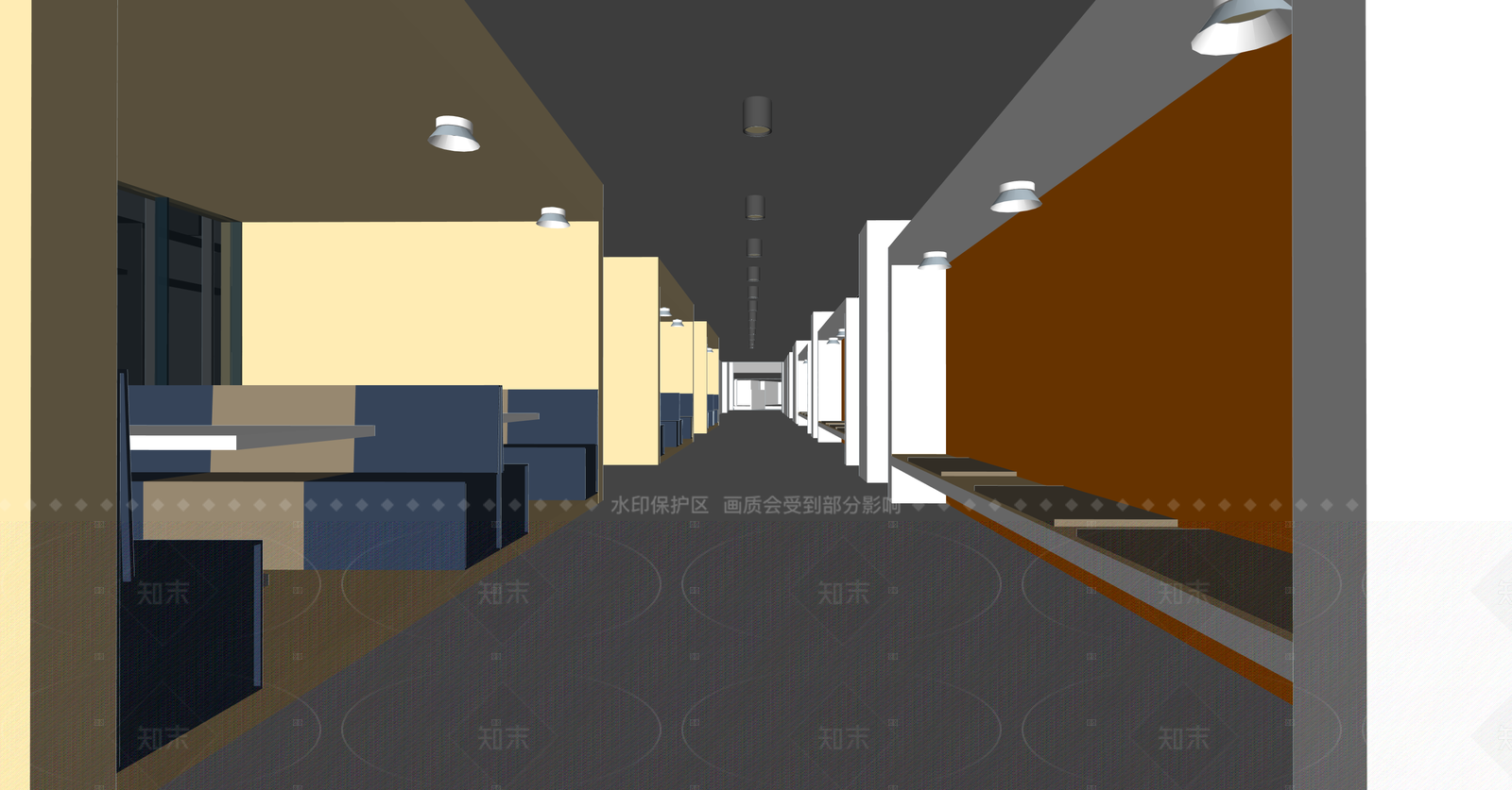 现代其他学校空间SU模型下载【ID:1216045151】